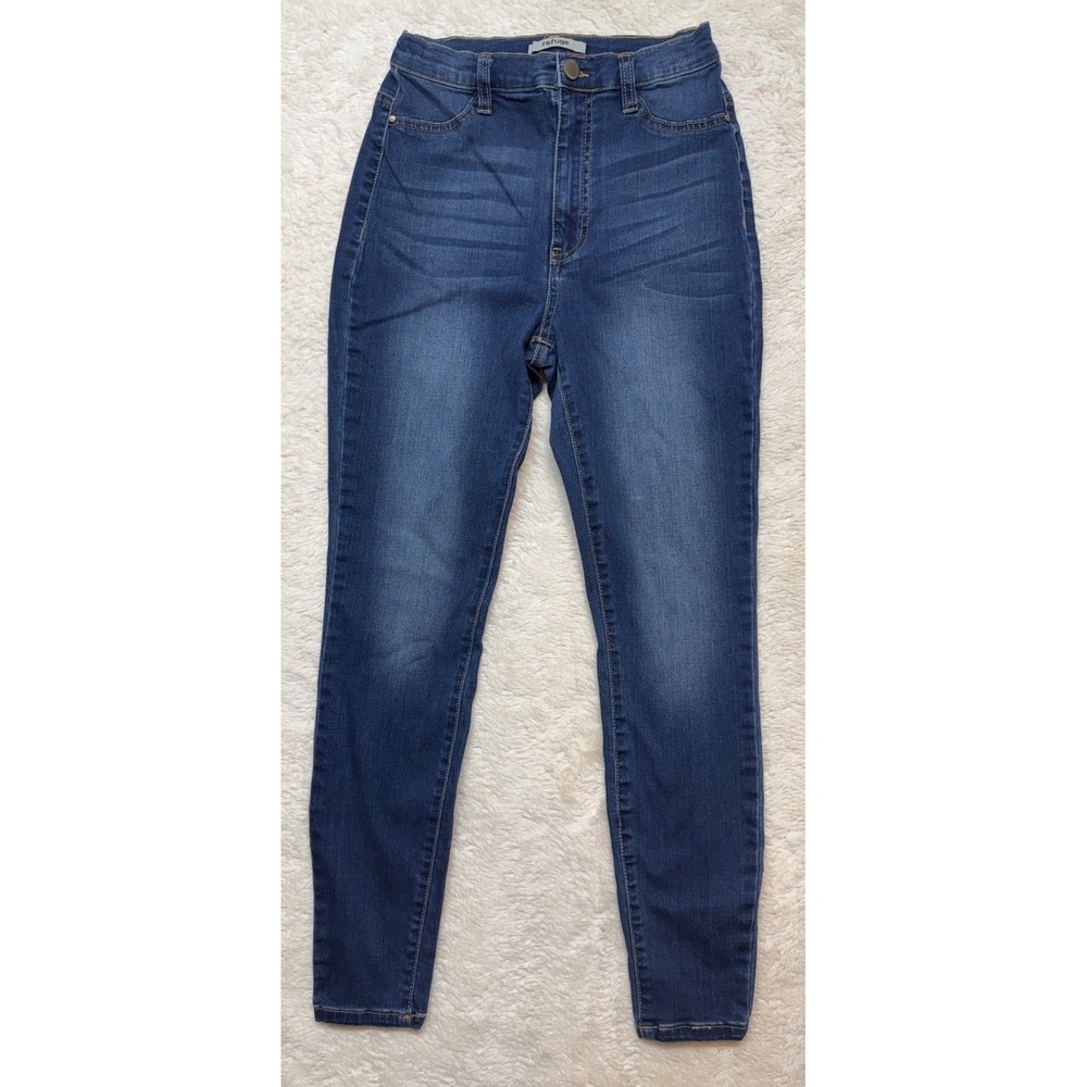 Refuge Skinny Jeans Womens 6 High Rise Medium Wash Denim Excellent